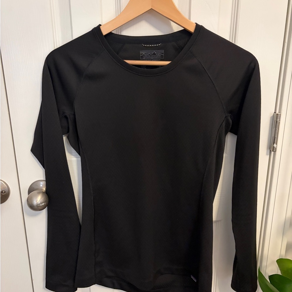 Patagonia Women's Black Long Sleeve Midweight Base Layer Top